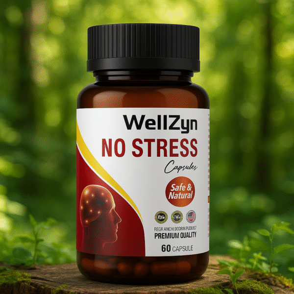 No Stress Capsules – Ayurvedic Stress Relief & Mood Support with Ashwagandha, Brahmi & Jatamansi