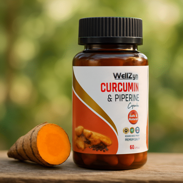Curcumin & Piperine Capsules - Anti-inflammatory | Natural anti-biotic